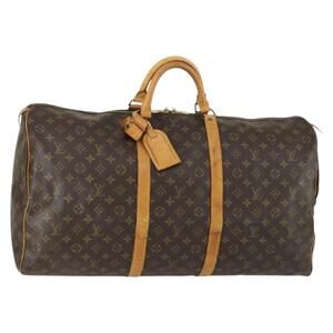 LOUIS VUITTON Monogram Keepall 60 Boston Bag M41422 LV Auth 158634